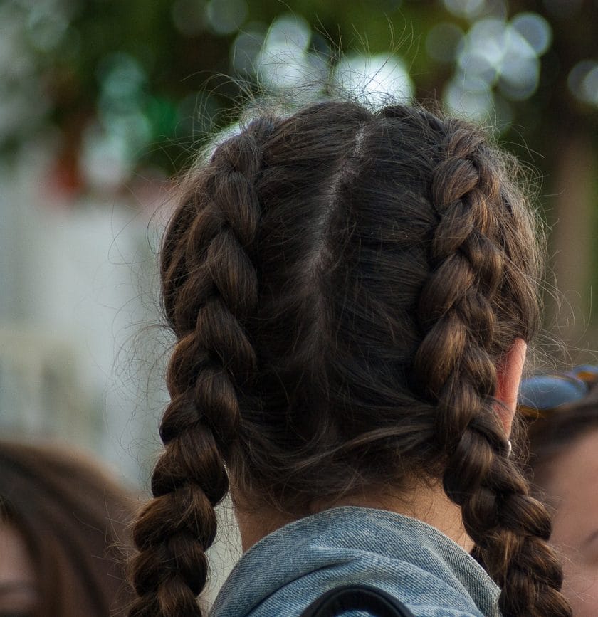 Beach Waves mit Zöpfen